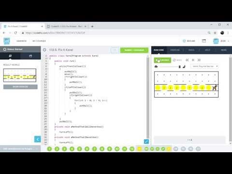 CodeHS 1.13.5: Fix It Karel
