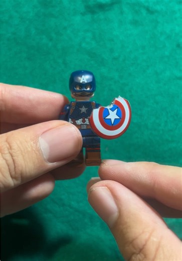 DESTRUÍ el escudo del Capitán América! 🤯 #lego #legomarvel #captainamerica #legos #custom