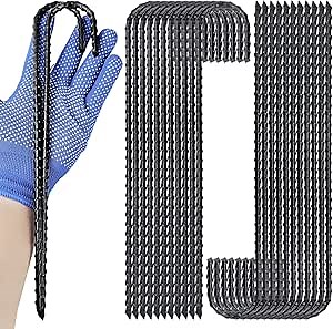 12 Inch J-Hook Rebar Stakes, HeavyDuty Anti-Rust Ground Anchors for Chainlink Fence, Garden Dog Fence, Sports nets, Camping Tent, Etc (80 Pack)