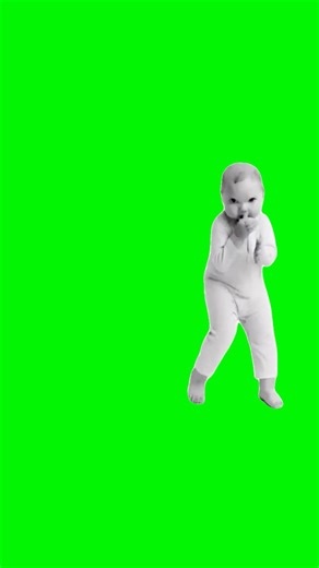 AI Baby Dancing to Stranger Things Theme | Green Screen #strangerthings #blowthisup #dancing #fyp