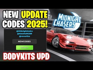 *NEW* ALL WORKING BODYKITS UPDATE CODES FOR MIDNIGHT CHASERS IN 2025! ROBLOX MIDNIGHT CHASERS CODES