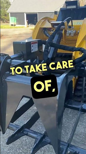 @OutdoorswithErik with the IronCraft Mini Skid Steer Root Grapple!