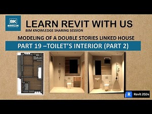 Revit Tutorial Part 19 - Toilet Interior Design Modeling (Part 2)
