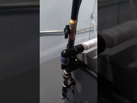 How to clean your A C condensate drain line with no p trap