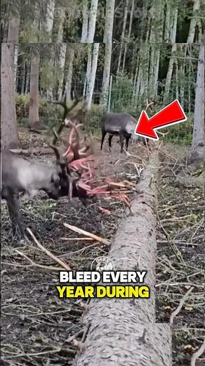 🦌 Why Reindeer Antlers Bleed Every Year 😱🩸