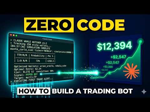 How to Actually BUILD a CLAUDE TRADING BOT (10 Minutes)