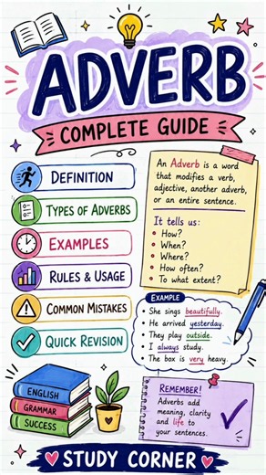 ADVERB— Complete Grammar Notes