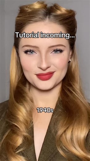Serena (Nicole) Holdsworth on Instagram: "1940s Tutorial 💋 #makeup #makeuptutorial #girls #makeuptransition #makeupinspiration"