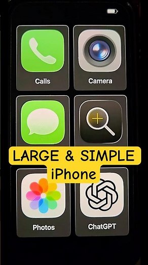 APPLE Assistive Access features for anyone who wants a simple larger phone #assistivetech