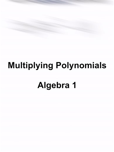 Multiplying a Monomial by a Binomial | Algebra 1 #alldayeverydaymath #algebra #homeschool #tutoring #fyp