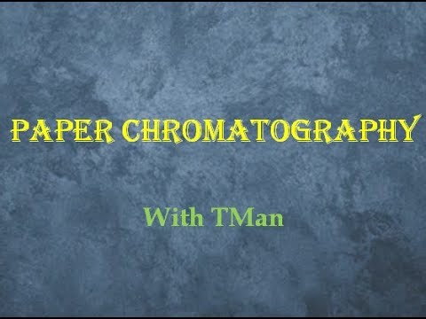 Paper chromatography