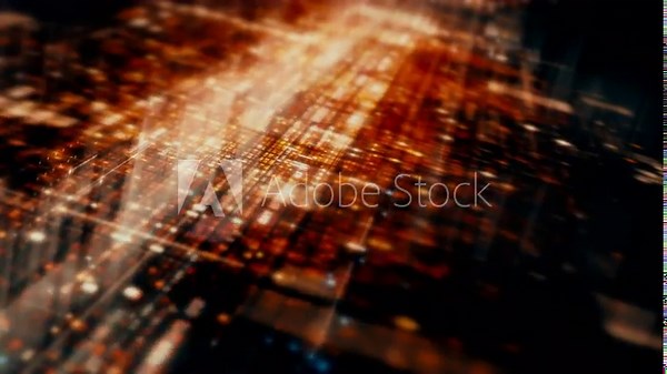 Futuristic screen display matrix, hi-tech digital data telemetry with encrypted numbers, display dynamic background for computer desktop screen display format