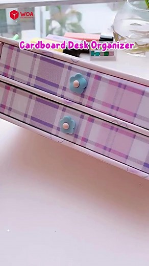 DIY Cardboard Desk Organizer Ideas