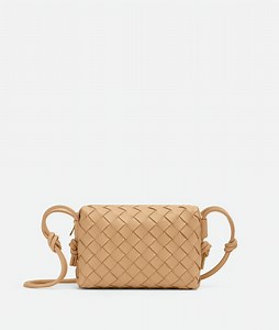 Mini Loop Camera Bag in Almond | Bottega Veneta SG