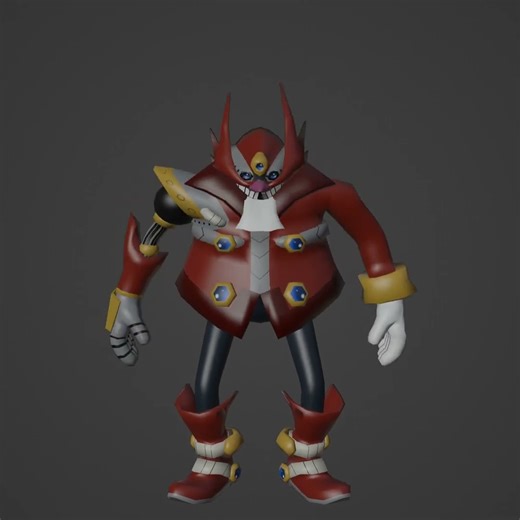 techman #3danimation #commission #sonic #egman #blender #game #platformer #3dmodeling #anime