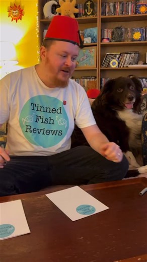 Today we are writing a thank you note and packing an order. King Arthur is complaining about a van reversing outside. www.TinnedFishReviews.com | Tinned Fish Reviews