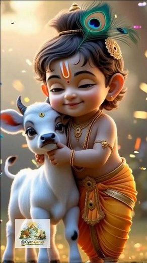 Bal Krishna Leela | Cute Baby Krishna Animated Story in Hindi | Krishna Bhakti Video #gyanganga