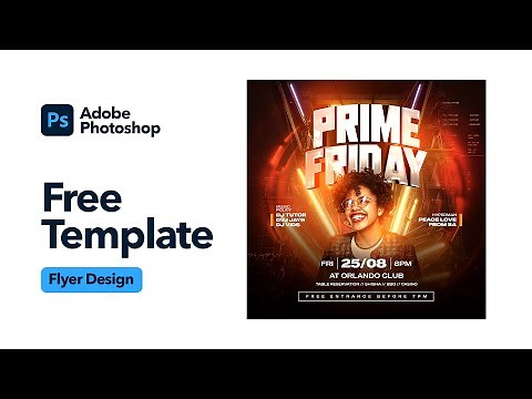Photoshop Tutorial - Flyer Design (Free Template)