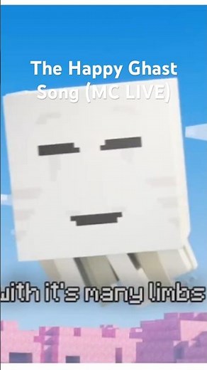 The Happy Ghast Song - Minecraft Live #shorts #minecraftlive