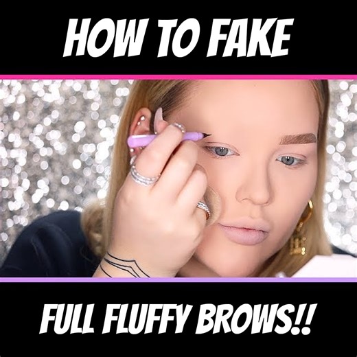 How To Fake Full Fluffy Brows!