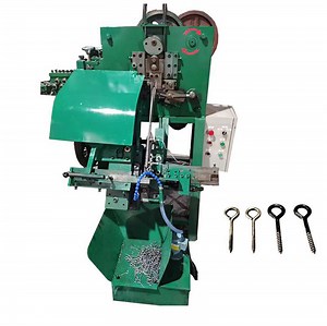 [Hot Item] Automatic Eye Screw Hook Bolt Threading Making Machine