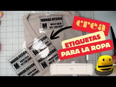 Etiquetas para la ropa con la Cricut 