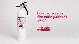 In addition to regularly maintaining your smoke and CO alarms, remember to check your fire extinguisher. Kidde reminds you to make sure your extinguisher is in working order by checking the gauge. #FireSafety | Kidde Fire Safety