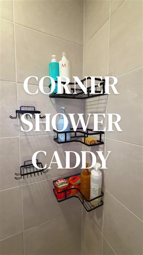 Shower caddy’s are always a necessity in my bathroom, I love keeping everything organized! #showerorganization #showercaddy