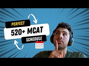 📚 MCAT Study Schedule (3-4 Months to 520+ Score!)