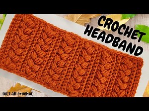 Crochet Fall Headband or Ear Warmers or Neck Warmer All sizes Easy Beginner Friendly Tutorial