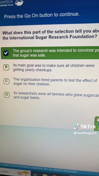 selling sugar level f readingplus nonfiction #nonfiction #readingplus #readingplusanswers #readingplusanswerslevelf #levelf #fyp #viral #kehlani #sellingsugar #sugar