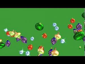 Fond vert- Ornements de Noël