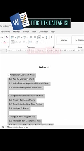 titik2 di daftar isi di ms word #fblifestyle #tipsexcel #rumusexcel #belajarexcel | Aprial Mustilan