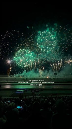 This is what a fireworks championship looks like in Vegas. 🎆 @fireworkschampionship @lvmotorspeedway #VegasAttractions #LasVegas #ThingsToDoInLasVegas | Visit Las Vegas
