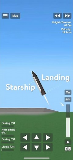 Successful Starship #sfs #spaceflightsimulator #spacex #starship ip