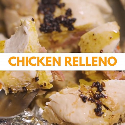 This easy chicken relleno recipe has all your favourite fillings rolled into one. | FEATR