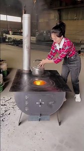 Yandeli Double-Stove Heating Stove Rural Wood-Fired Stove Smokeless Wood-Fired Stove