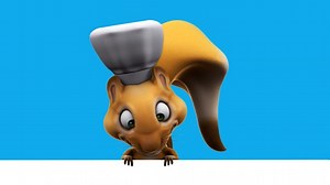 Squirrel, 3D, Cartoon. Free Stock Video