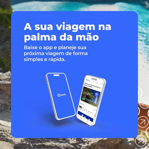 Planeje sua próxima viagem de forma simples e rápida com o nosso app! 📱 Baixe agora e tenha acesso a ofertas exclusivas que só estão disponíveis para quem tem o app. Não perca tempo, suas férias dos sonhos estão a um clique de distância! ⏳ #OfertasExclusivas #BaixeAgora | Hurb