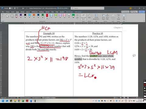 Sec 1 G3 Math - [1G.2] HCF & LCM Applications