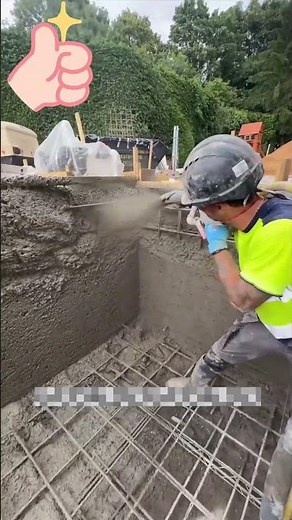 High pressure spraying process of cement mortar