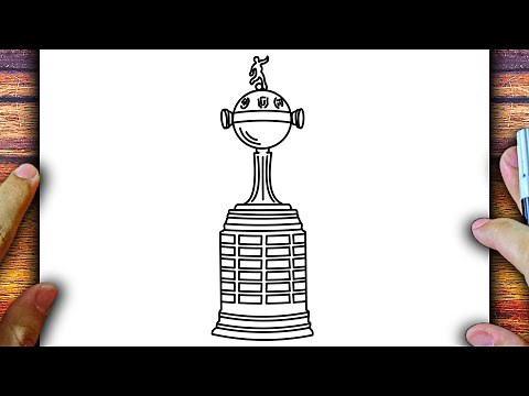 COMO DESENHAR A TAÇA DA LIBERTADORES - CÓMO DIBUJAR LA COPA LIBERTADORES