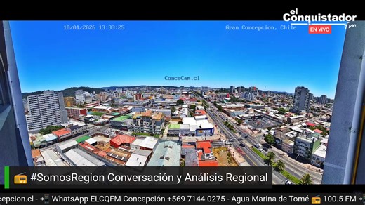 #SomosRegión junto a Luis Santibáñez Bastidas y James Argo Chávez Por que nos gusta hablar de los temas que nos importa en nuestra región del Biobío y el país ¡Encontranos ahora es más fácil! https://biolink.info/El_conquistador � 98.9 Ccp 92.9 Ñuble 91.1 FM Los Ángeles/Angol � http://elconquistadorconcepcion.cl �YouTube: El Conquistador Concepción � WhatsApp 56 9 7144 0275 | ClickTv Chile