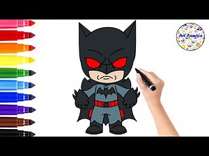 How to Draw BatMan | Drawing Easy Step by Step | Super Heroes | Art Famiya