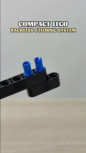 Compact LEGO Rackless Steering System #lego #legotechnic #tutorial