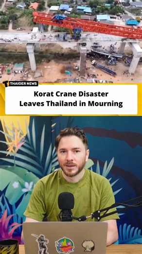 A devastating construction accident has shaken Thailand after a crane collapsed onto a passenger train in Nakhon Ratchasima, killing at least 32 people and injuring many more. The crash occurred along the Bangkok–Nong Khai high-speed rail project, where a massive steel beam crashed through a carriage, causing a fire and trapping passengers inside. Rescue workers battled intense heat, twisted metal and structural instability to reach survivors. Italian-Thai Development, the main contractor on the