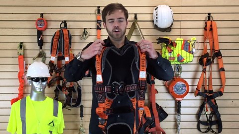 Malta Dynamics Razorback Elite Safety Harness – Lightweight Safety Harness Fall Protection Kit with Sewn in Belt and Sternal D-Rings for Fall Arrest, OSHA & ANSI Compliant (3XL)