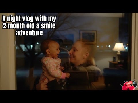 NIGHT VLOG with My 2 Month Old Baby: Adventure Time!
