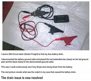 AUX overnight battery drain issue - RESOLVED