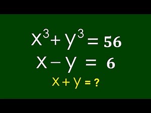 A Nice Algebra Problem | Math Olympiad x+y=?